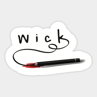 Wick Pencil Sticker